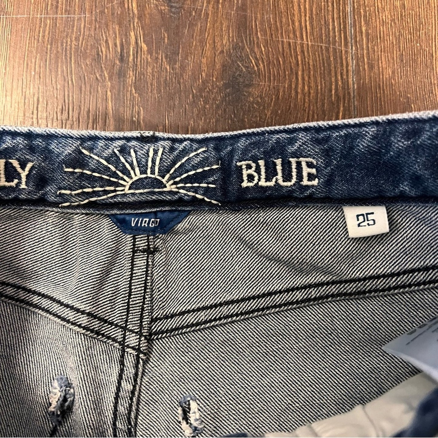 NWT Daily Blue Virgo Two Tone Wide-Leg Jeans‎ SZ 25