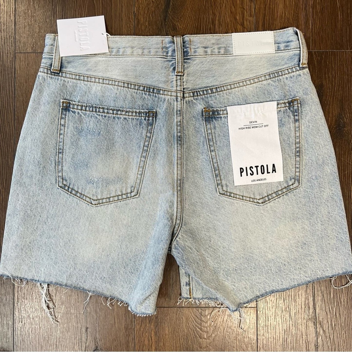 🆕 Pistola Devin High Rise Mom Cut Off Short-100% cotton SZ 27/4