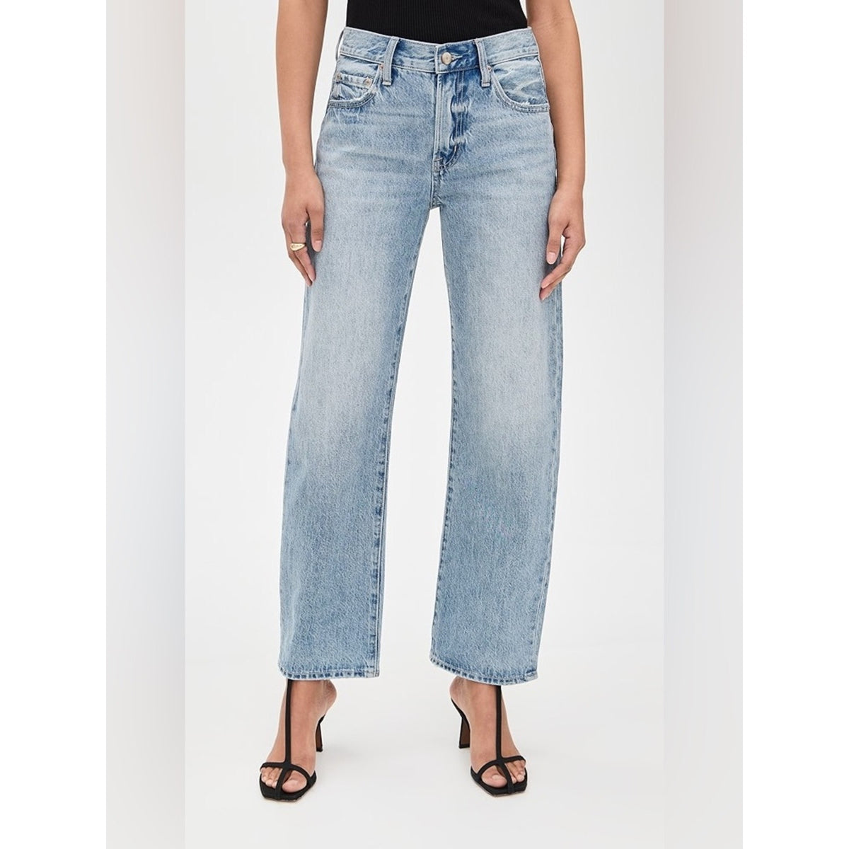 🆕 PISTOLA Bowie Lexi Mid Rise Straight Leg Jeans SZ 25
