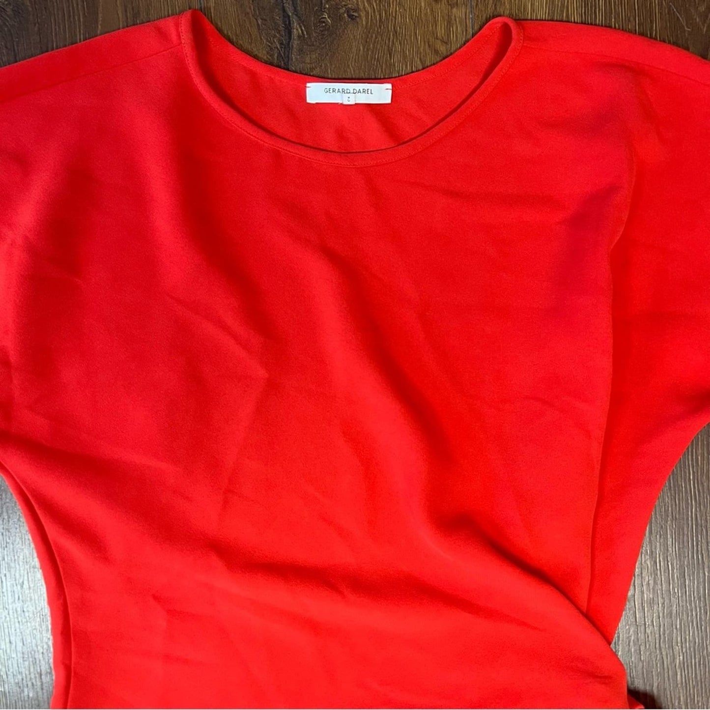Gerard Darel red side tie dress SZ 2/XS