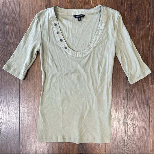 Banana republic Olive ribbed top SZ XS
