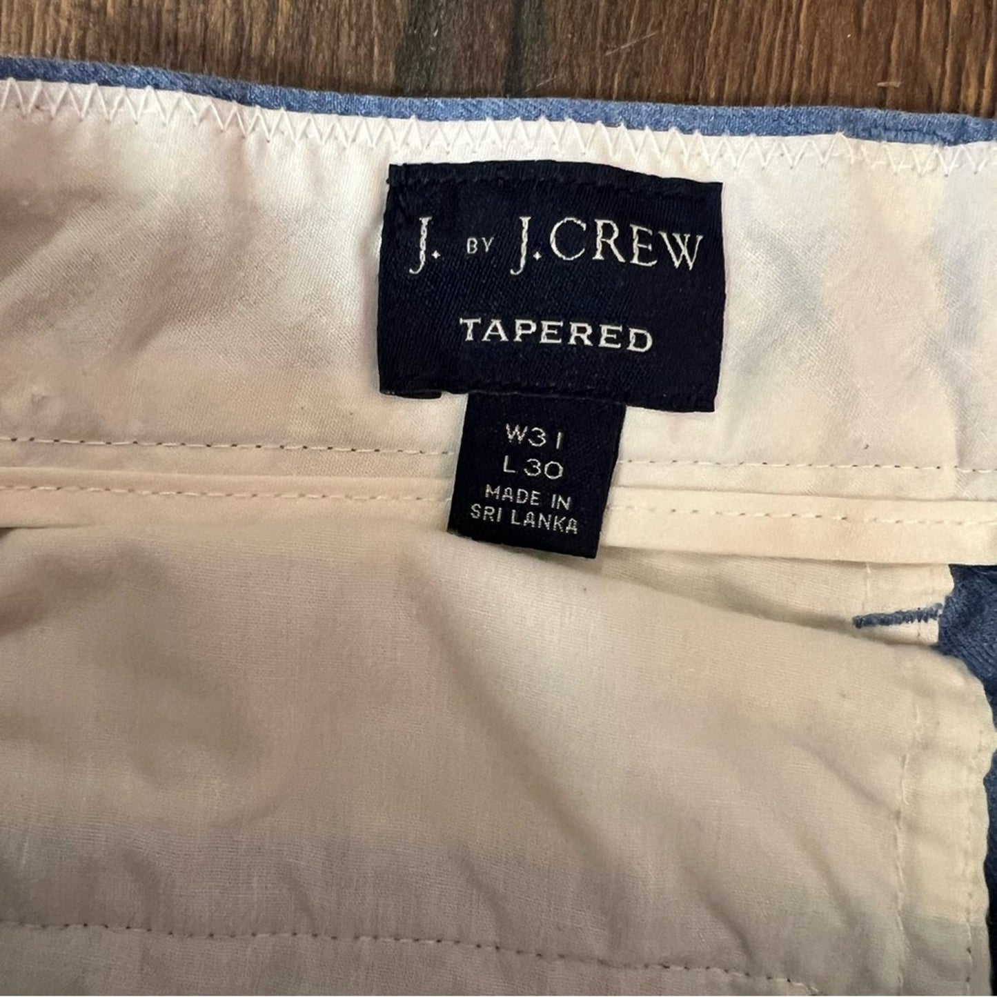 Men’s J. By J.Crew blue tapered chinos SZ 31/30