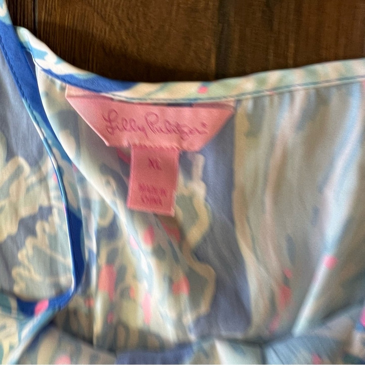 Lilly Pulitzer Deanna Romper in bay blue Into the deep SZ XL