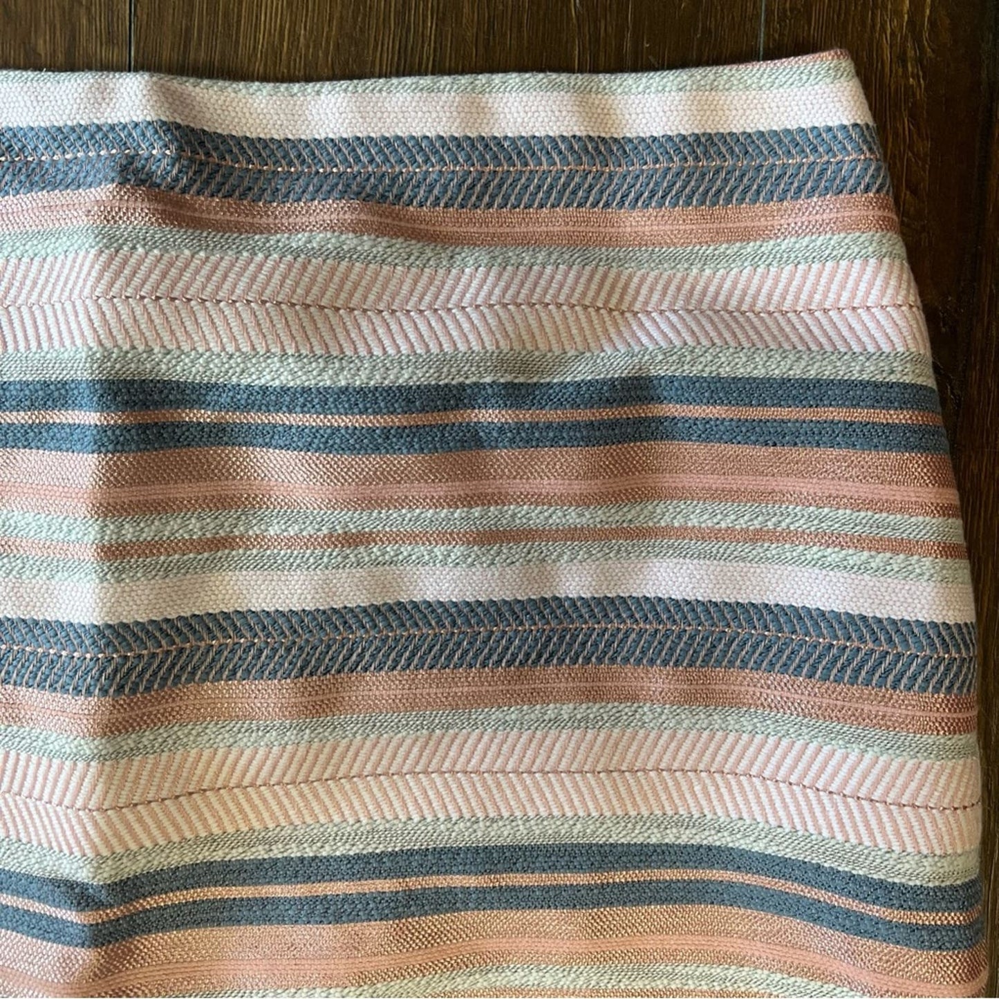 Ann Taylor woven striped pencil skirt SZ 14