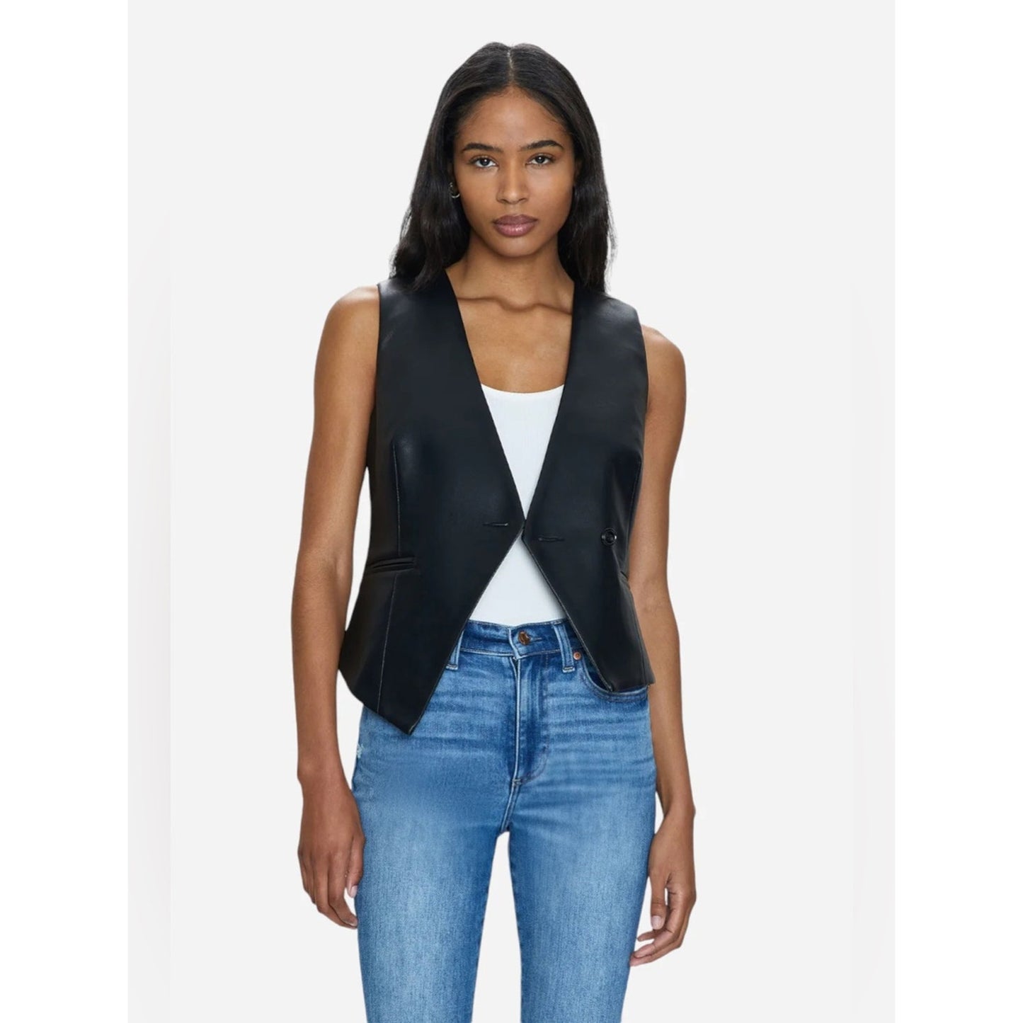 🆕 Pistola Arabella Faux Leather Vest NWT SZ XS