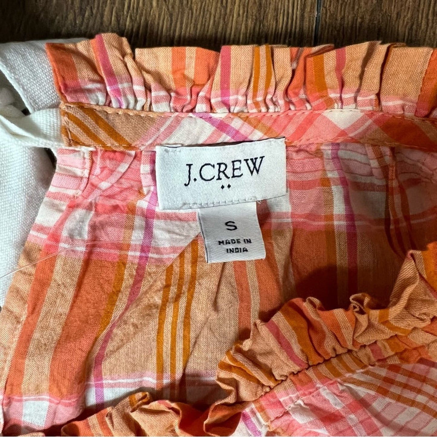 J.Crew Factory Women's Ruffle Tie-Back Top SZ SM