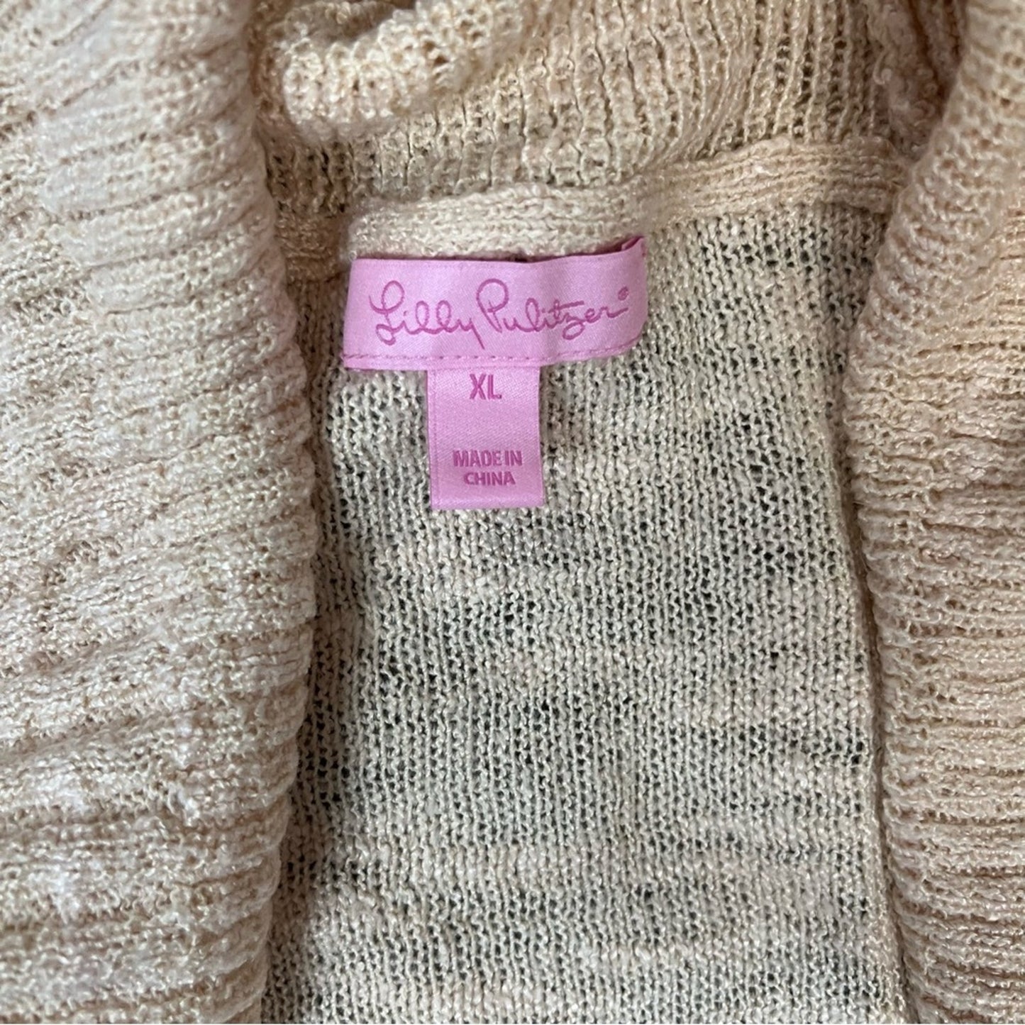 Lilly Pulitzer Amalie Open Front cardigan SZ XL