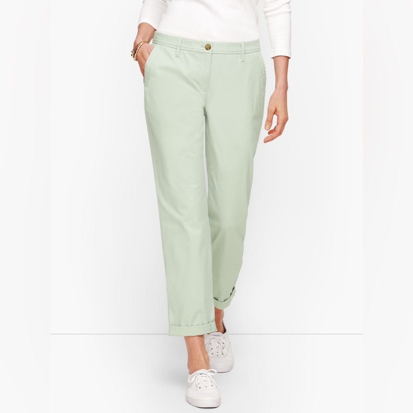 Talbots relaxed chinos in mint SZ 16