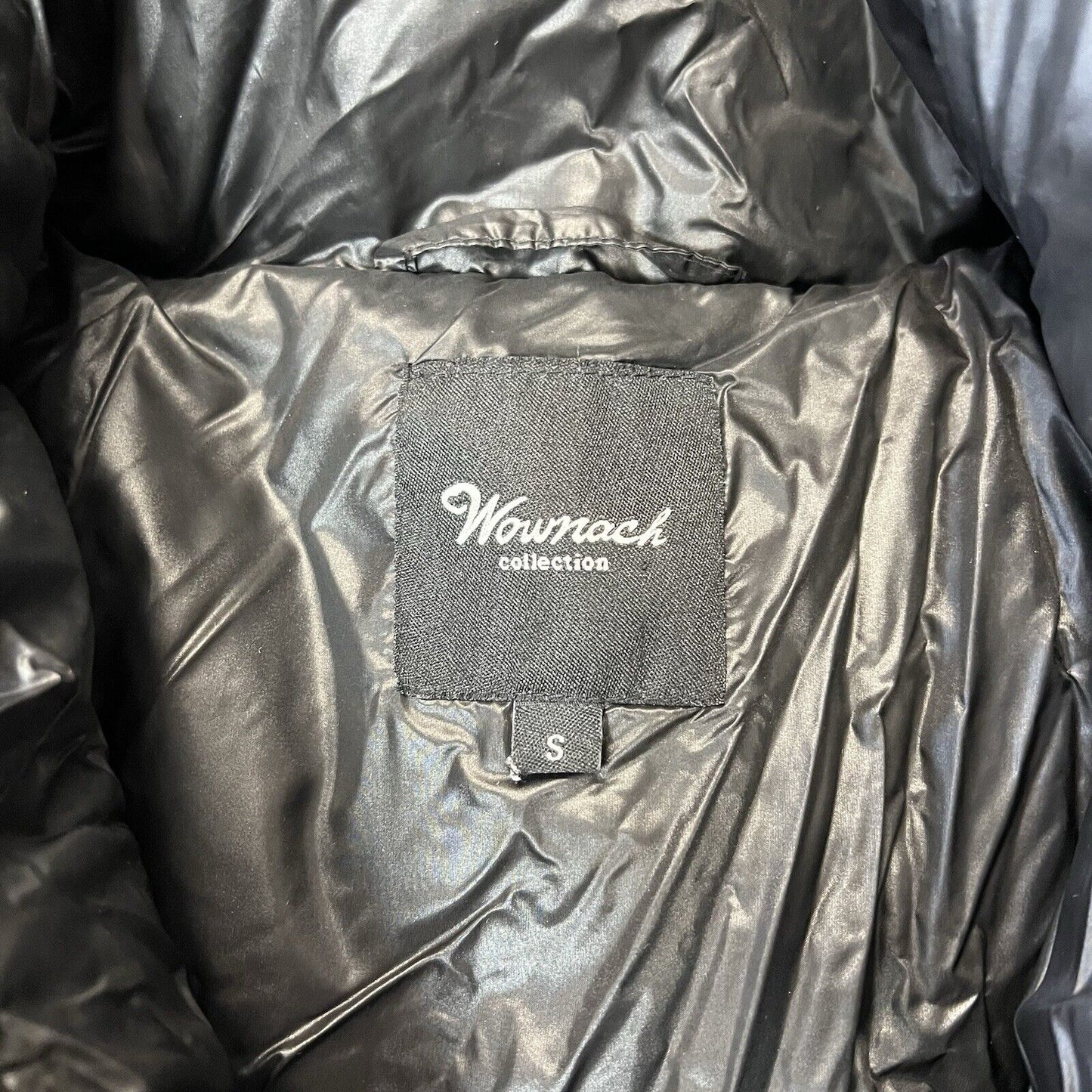 Wownach Black oversized Cropped puffer coat Size Small