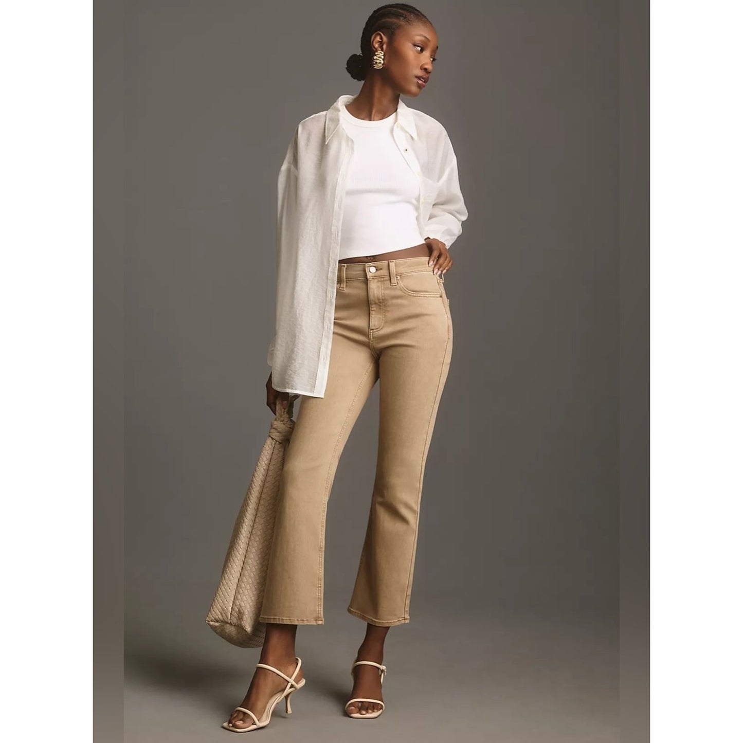 🆕 Pistola High-Rise Crop Flare Ankle Jeans NWT SZ 24/00