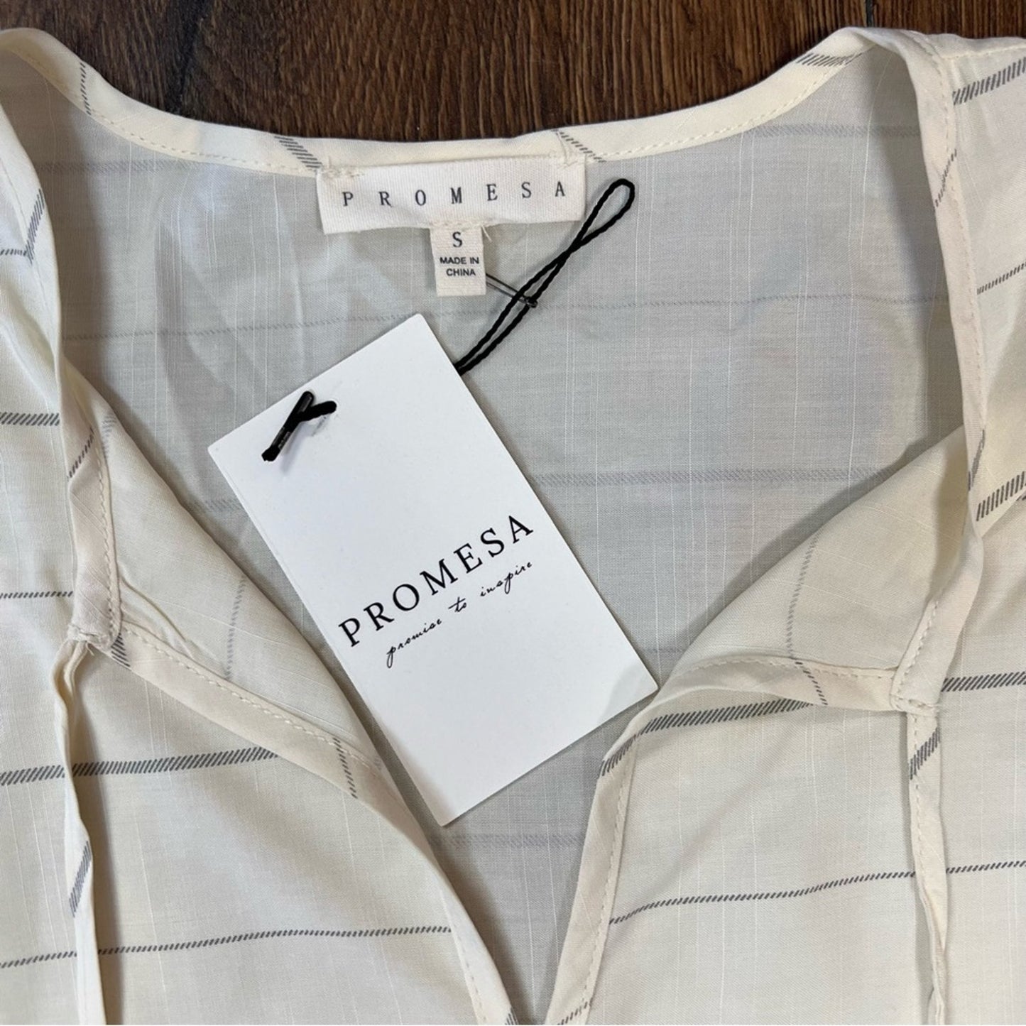 🆕 Promesa Inner Peace Top in Cream SZ SM