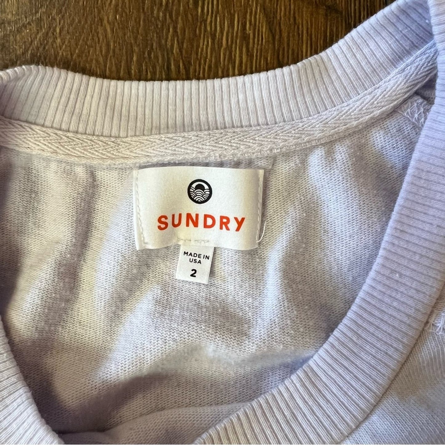 Sundry Striped Detail Sweatshirt SZ 2/MED