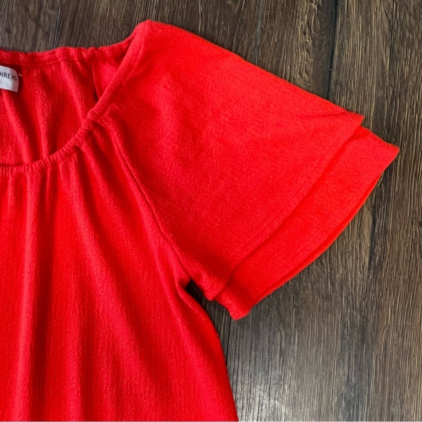 Madewell Texture & Thread Tiered-Sleeve Dress SZ XS