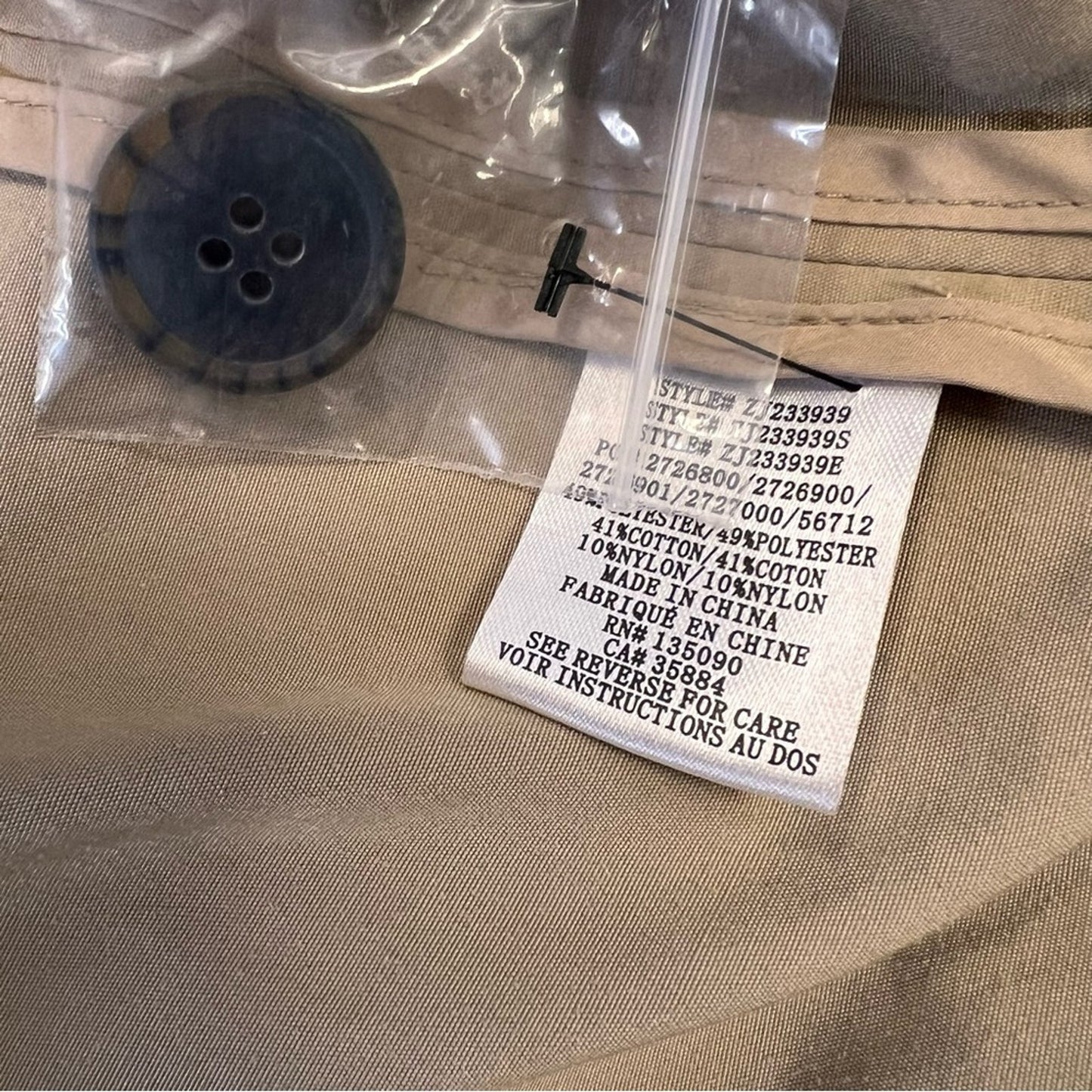 New Z Supply Davis Women's Tan Trench Coat SZ SM