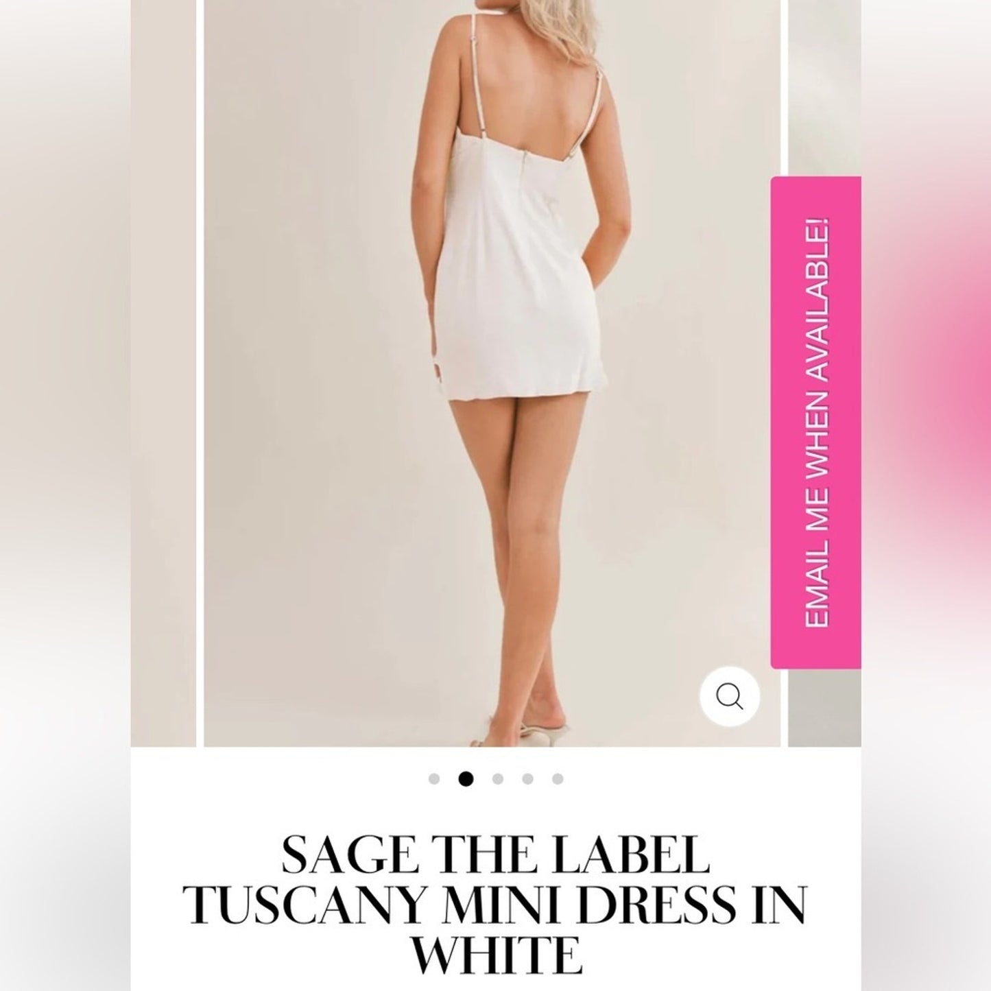 🆕‎ Sage the Label Tuscany mini dress SZ MED