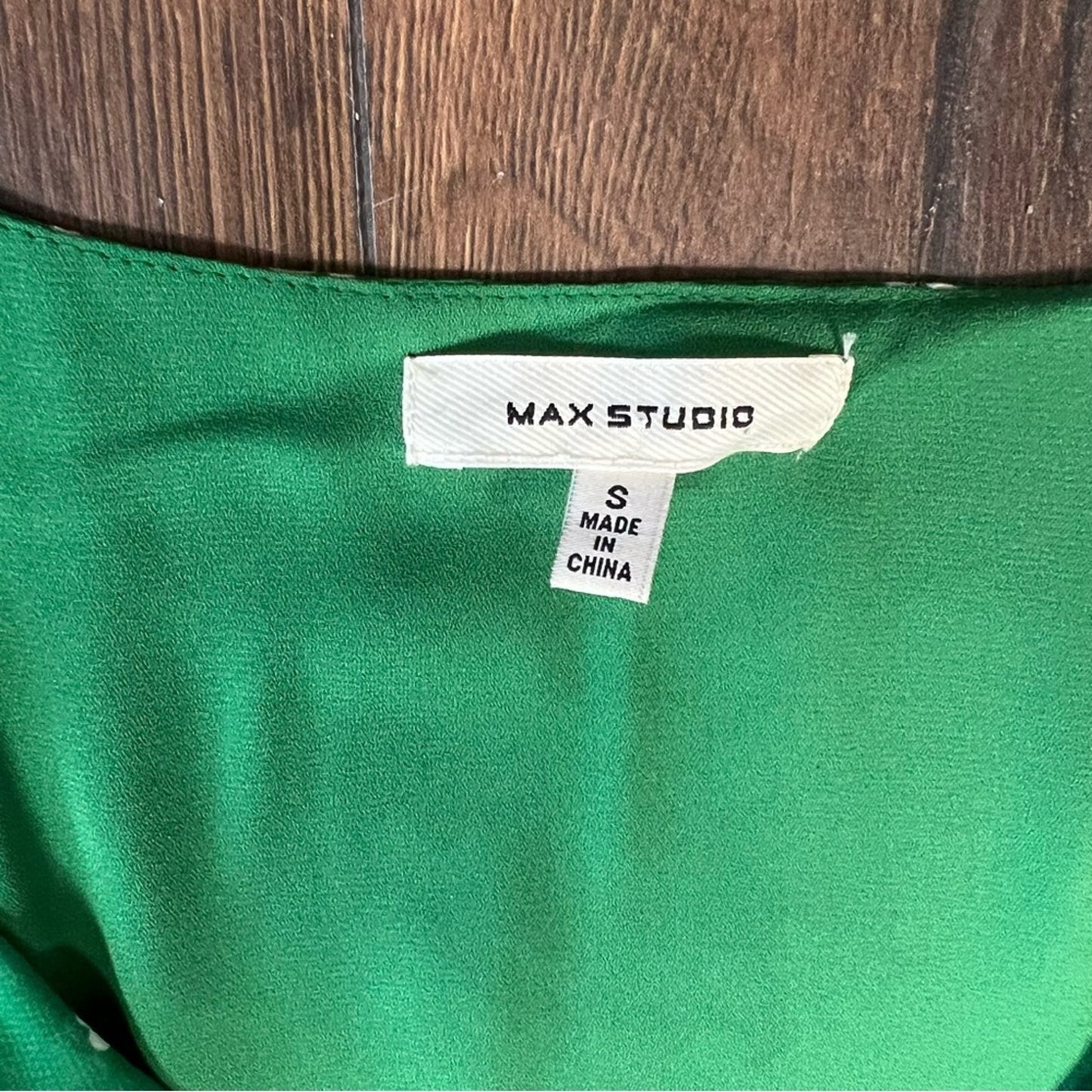 Max studio green floral dress SZ SM