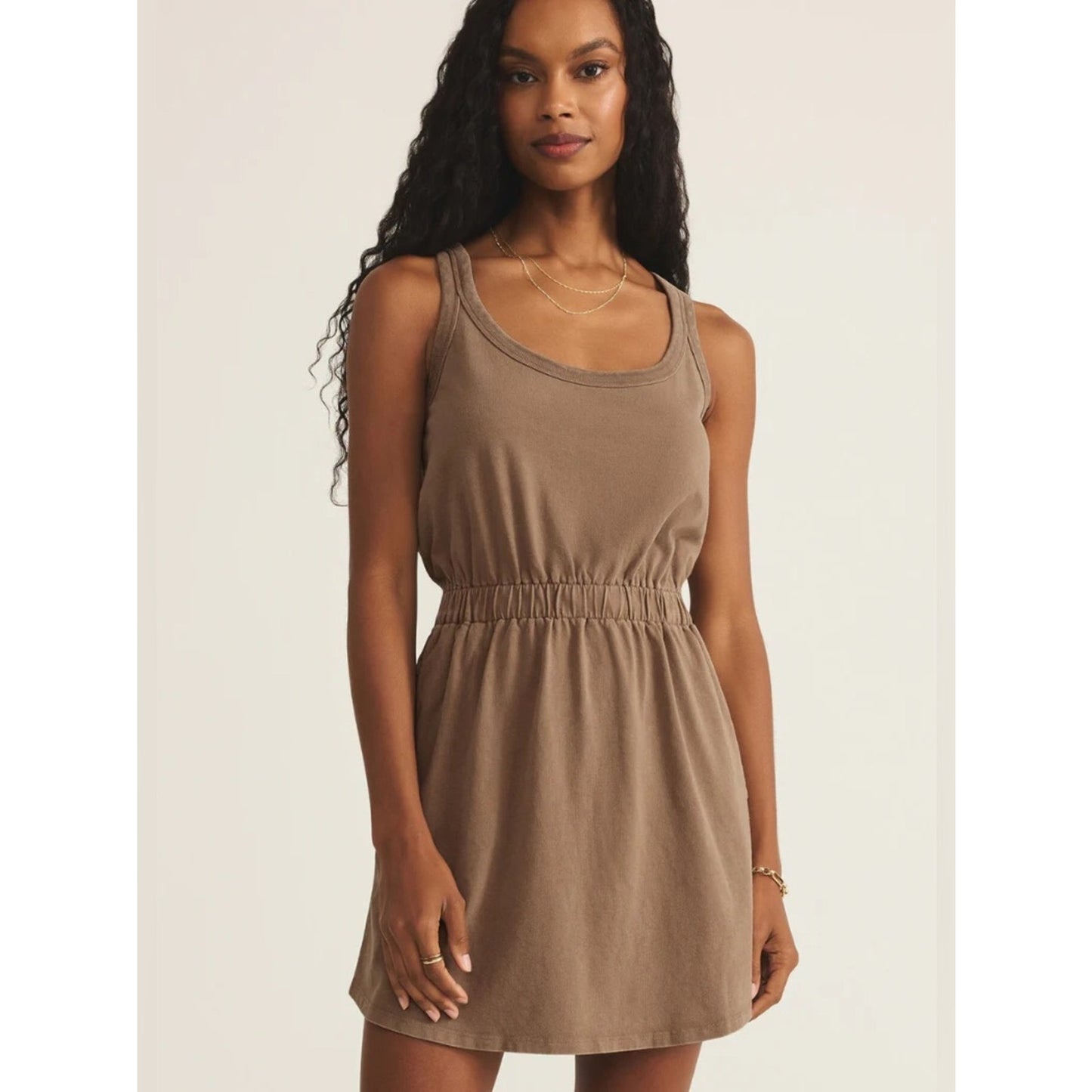 🆕 Z Supply Keegan Knit Dress in Iced CoffeeSZ LG