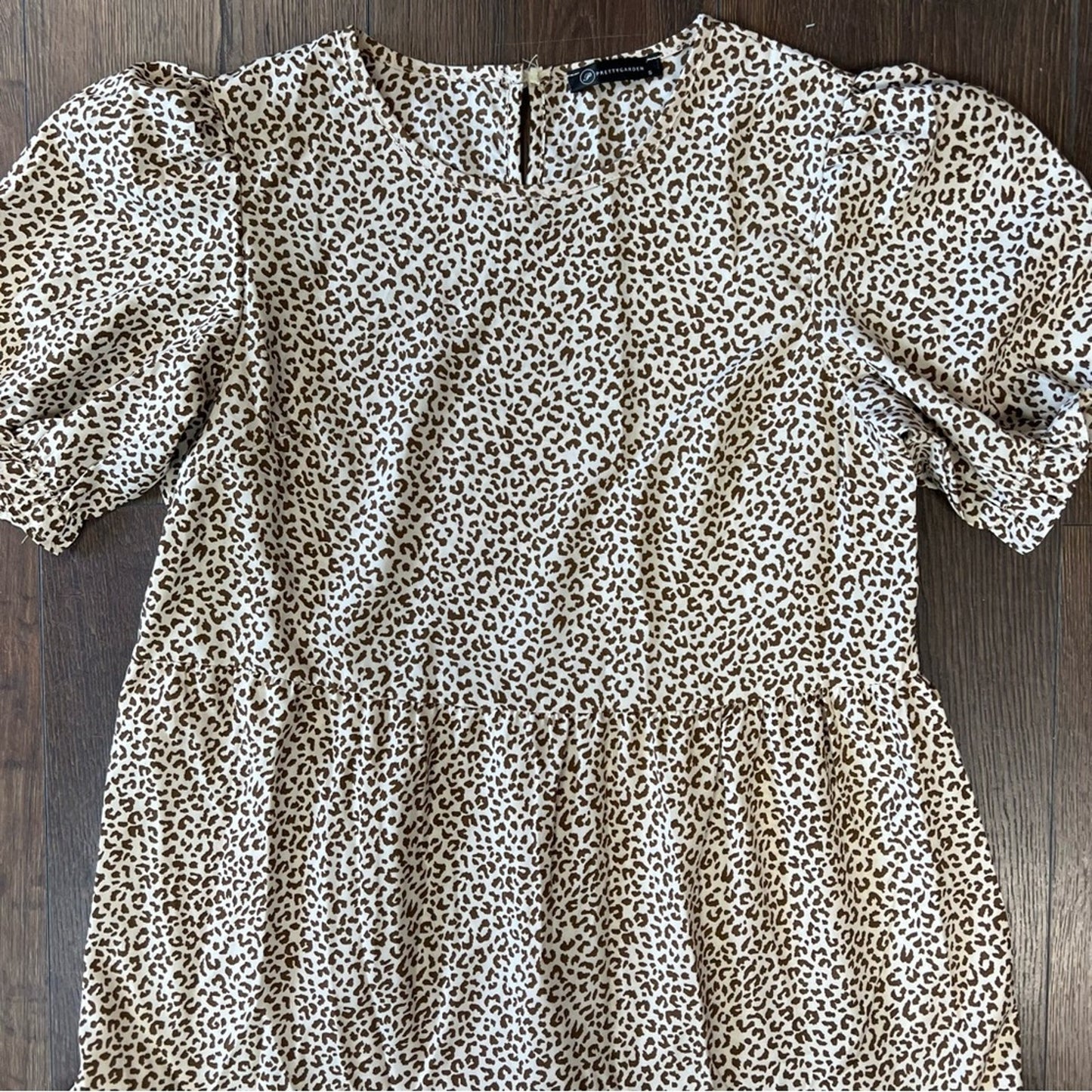 Pretty garden animal print dress SZ SM
