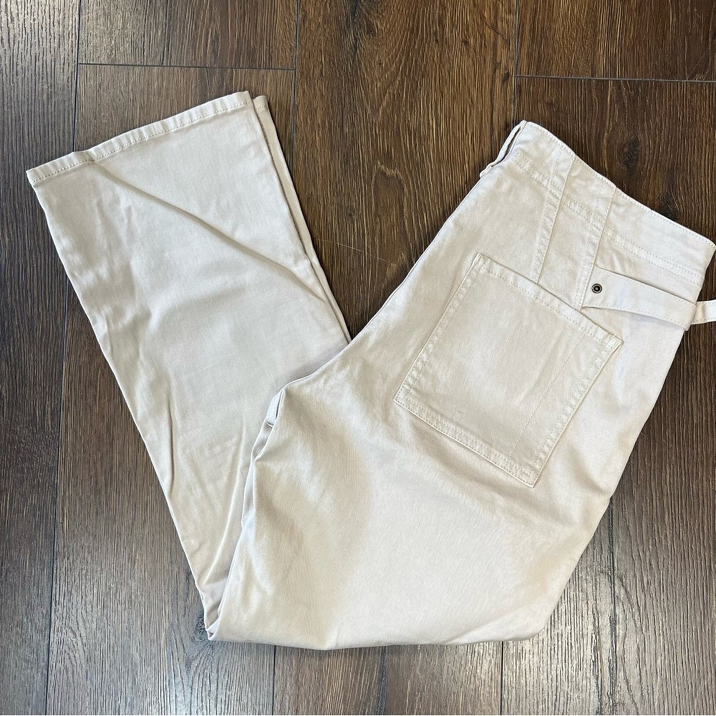 By Anthropologie Cropped Utility Khaki Pants SZ 30/10