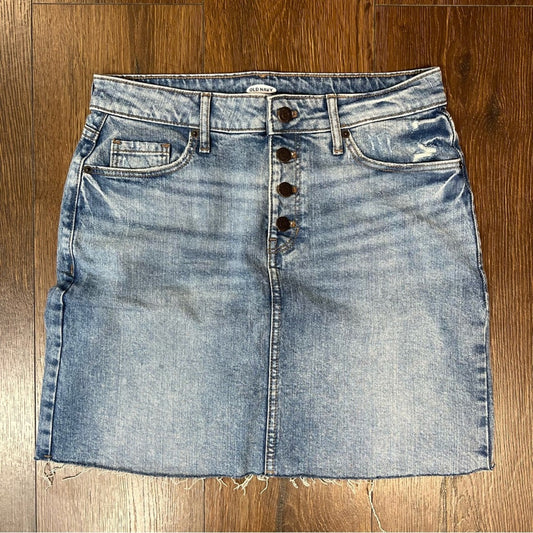 Old navy button fly denim skirt SZ 8