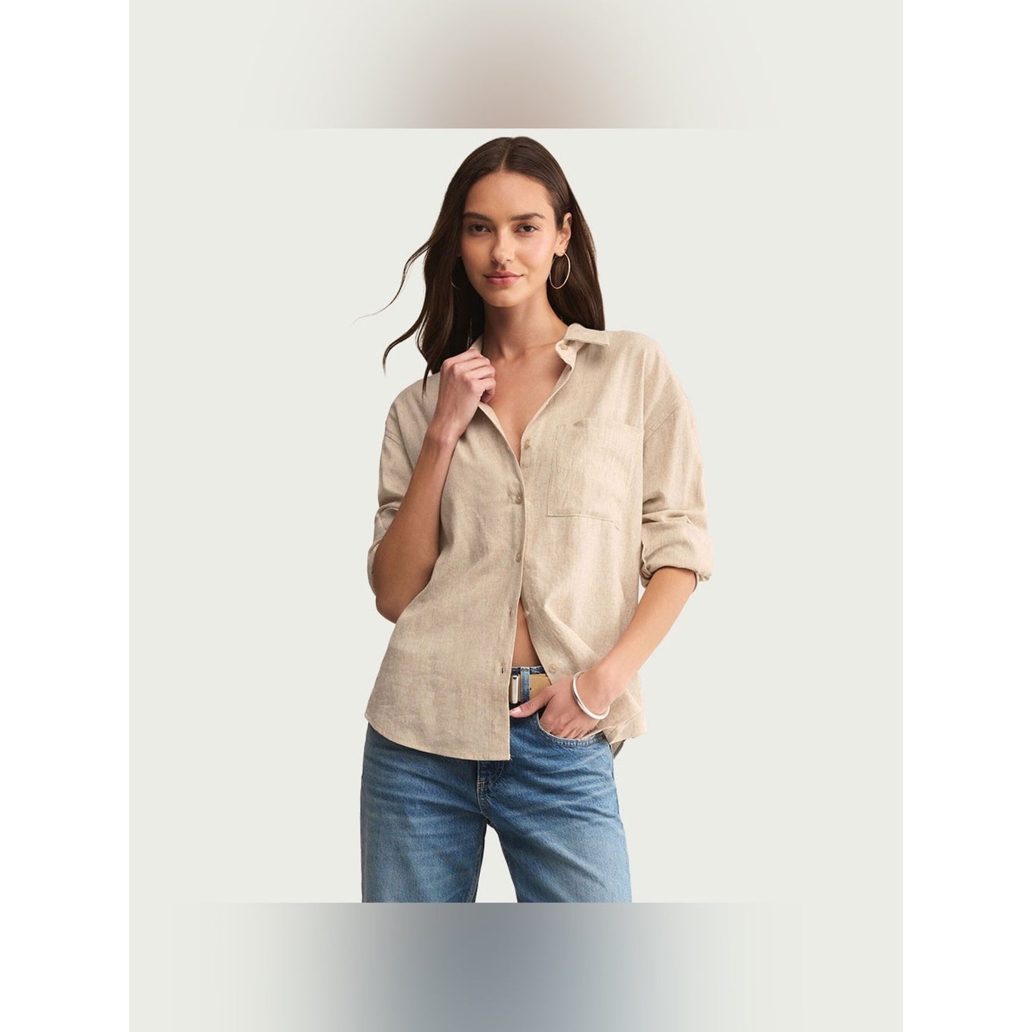 🆕 Z Supply Relaxed Button-Down in Flax SZ MED