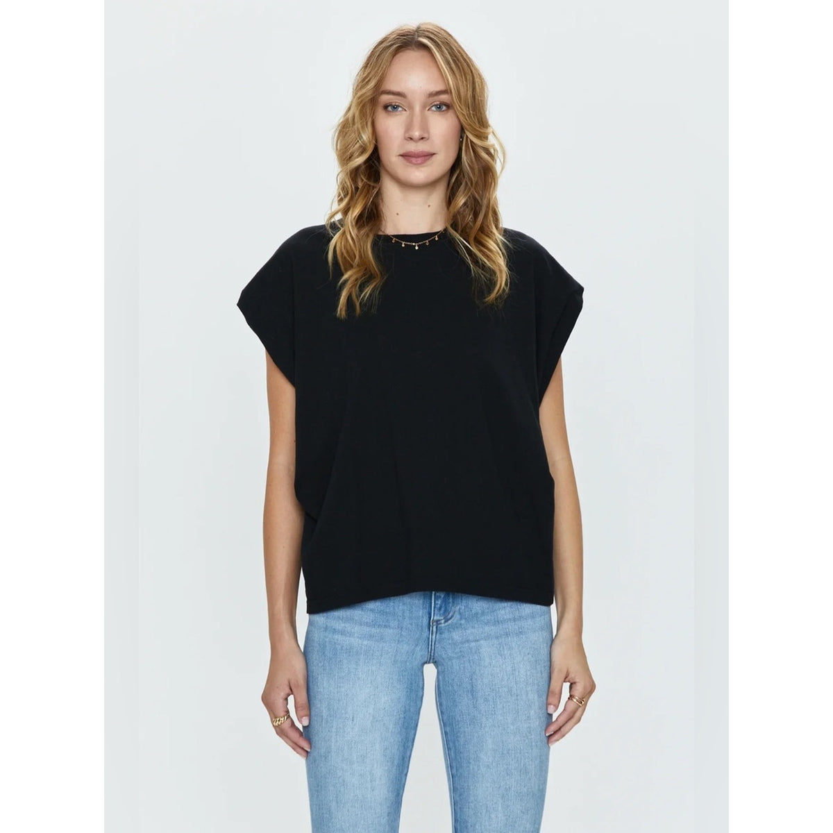 🆕 Pistola Trina Black Muscle Tee NWT SZ SM