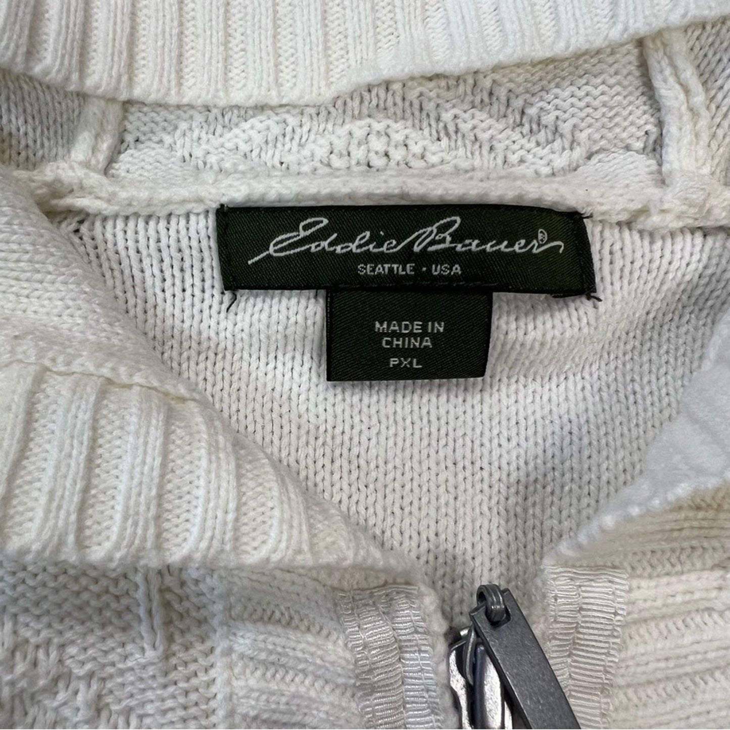 Eddie Bauer zip up sweater SZ XLP