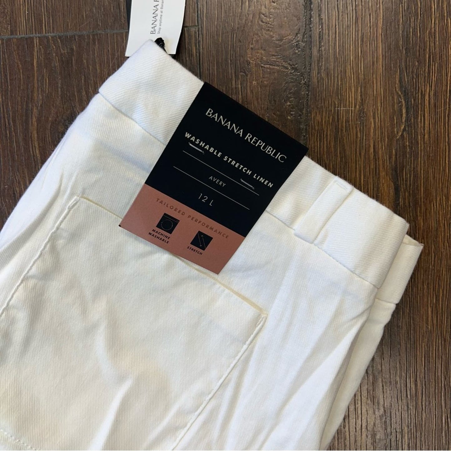 🆕 banana republic, white Avery cropped trouser SZ 12Long