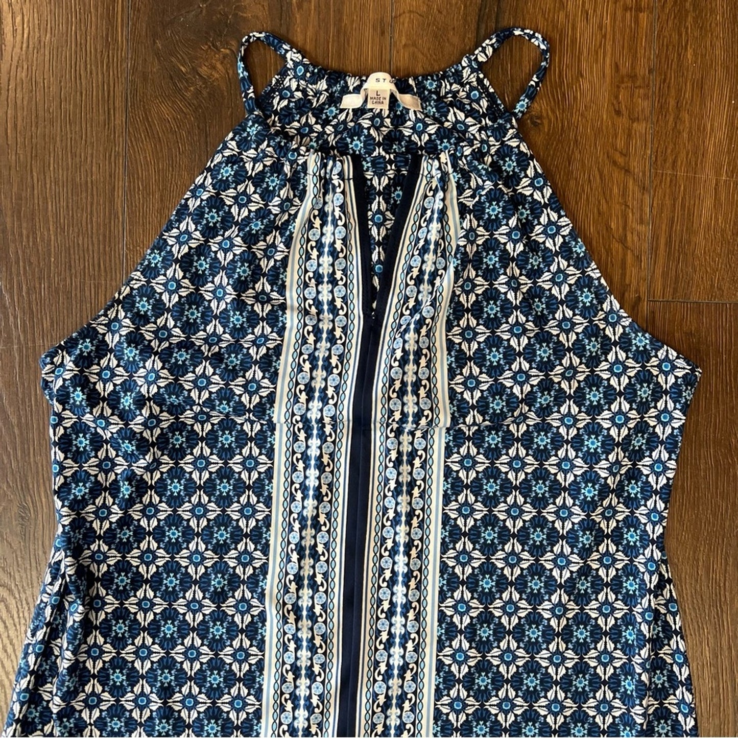 Max Studio graphic dress SZ LG