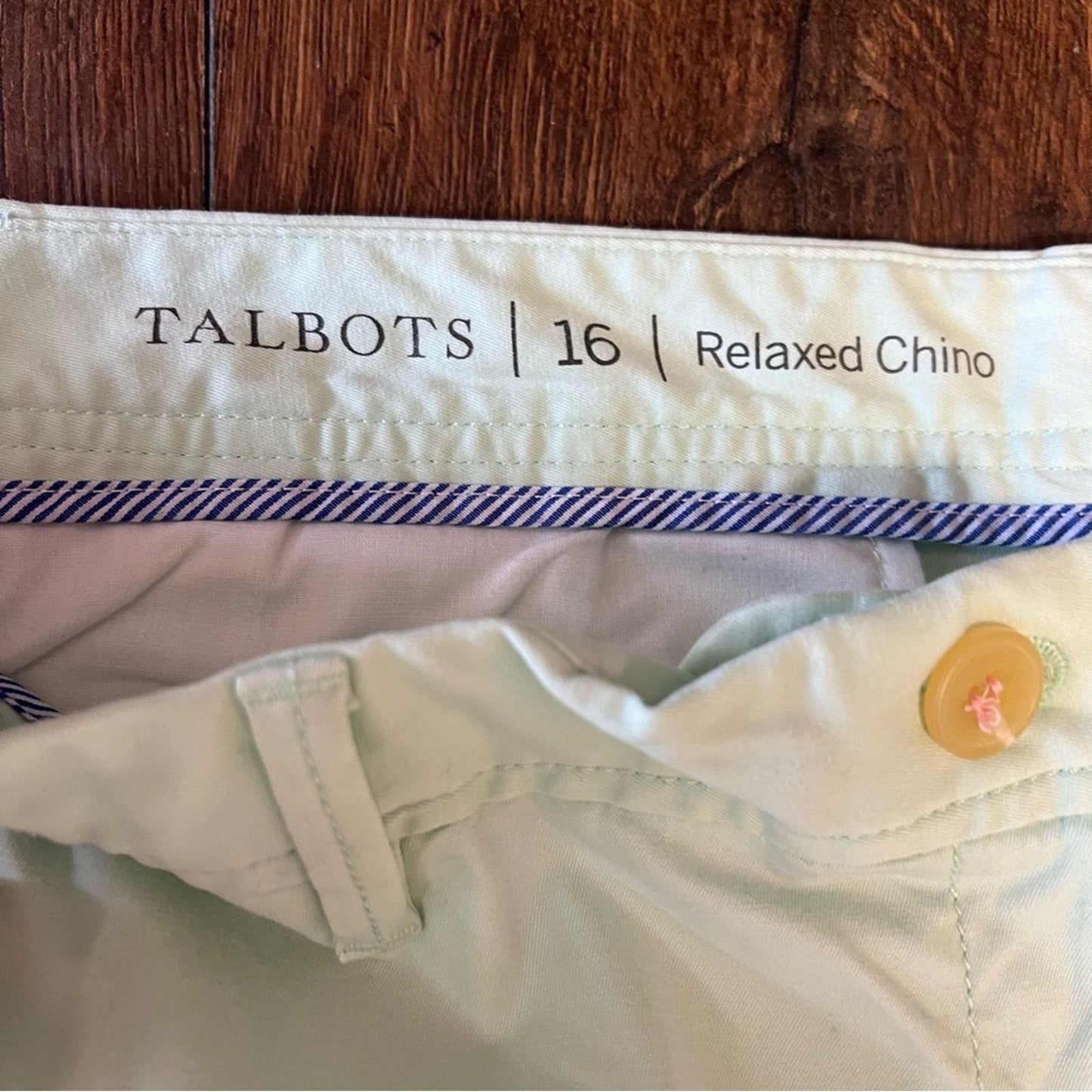 Talbots relaxed chinos in mint SZ 16