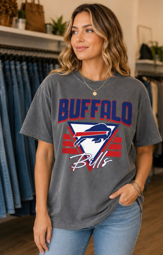 🆕 Comfort Colors Buffalo Bills Tee-Pepper SZ XL