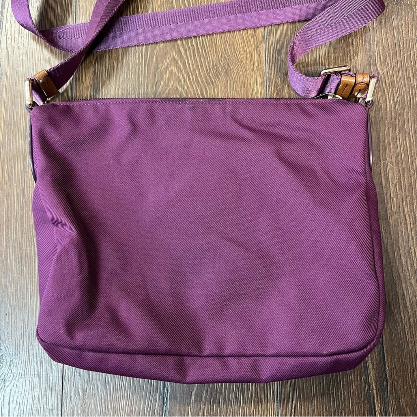 Coach sawyer crossbody in plum