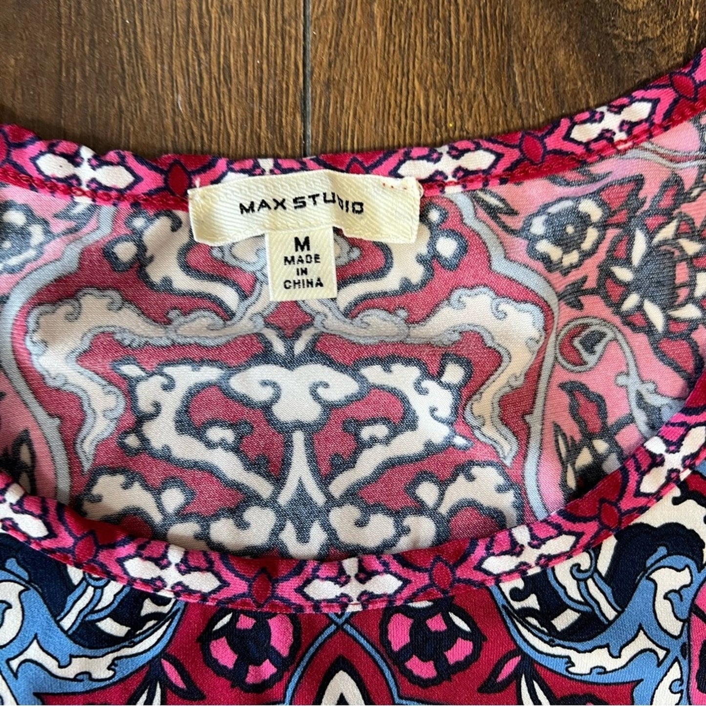 Max Studio graphic dress SZ MED