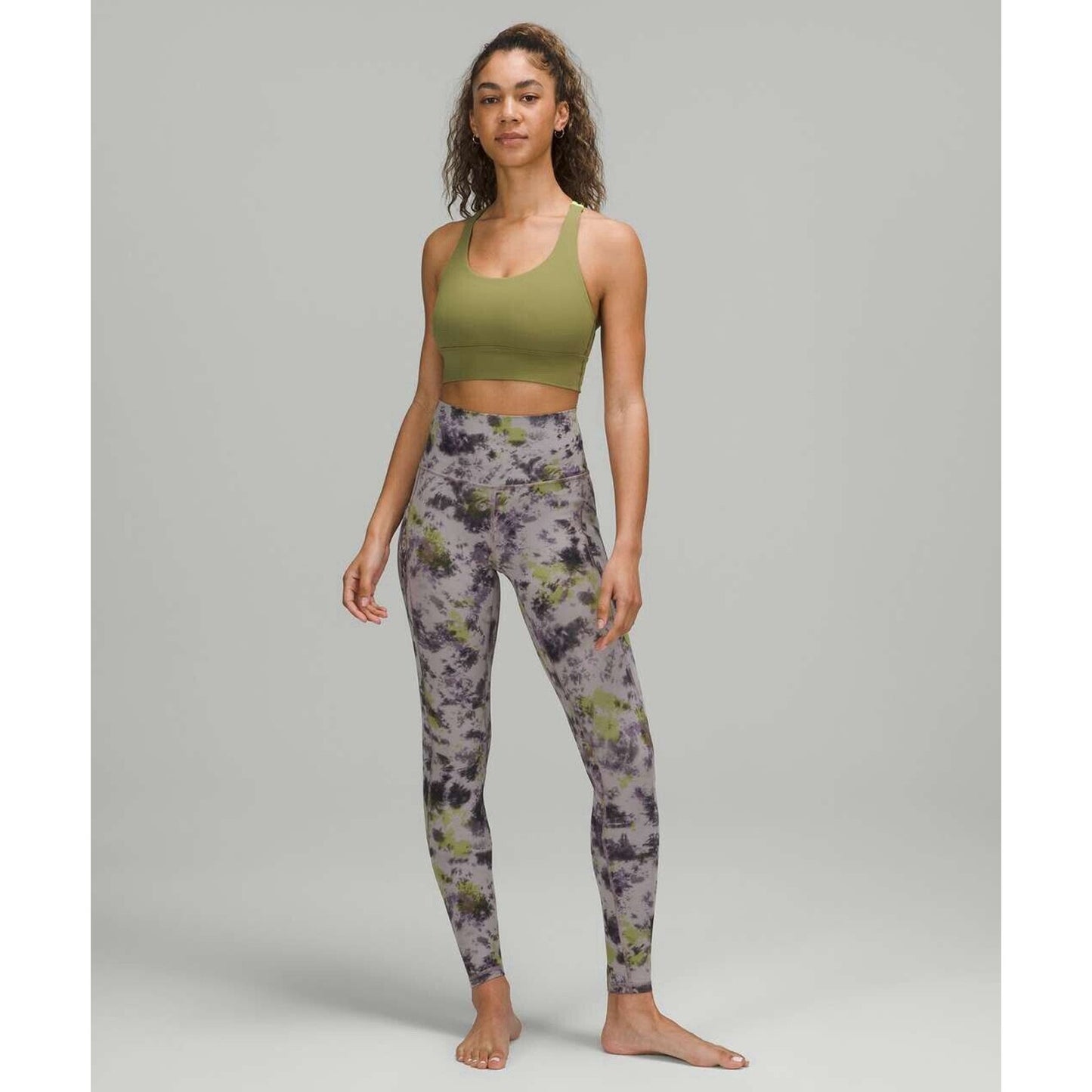 Lululemon Align High-Rise Pant 28" Radial Tie Dye Mauve Grey Multi SZ 18