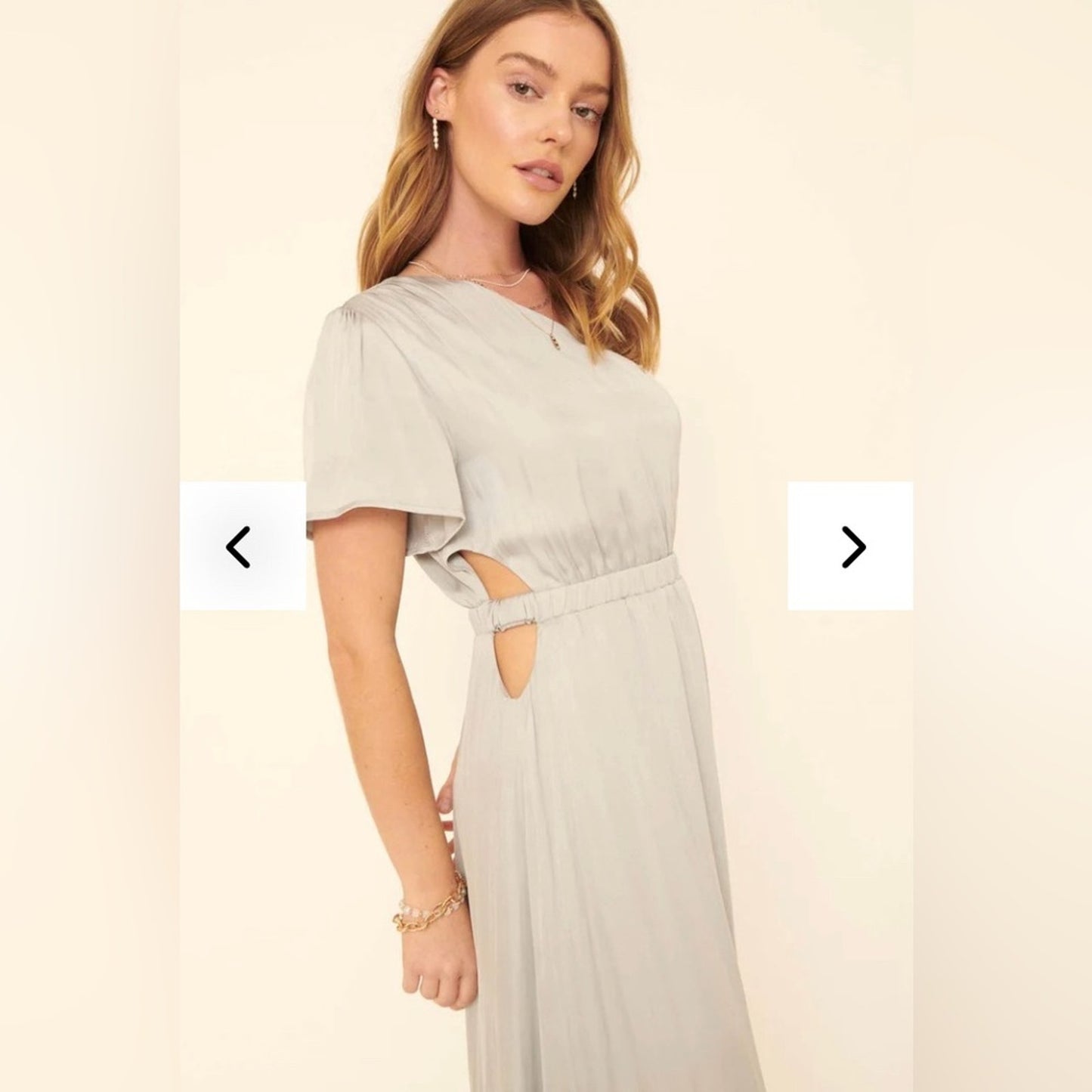 Promesa Power of Love Cutout One-Shoulder Maxi Dress SZ SM