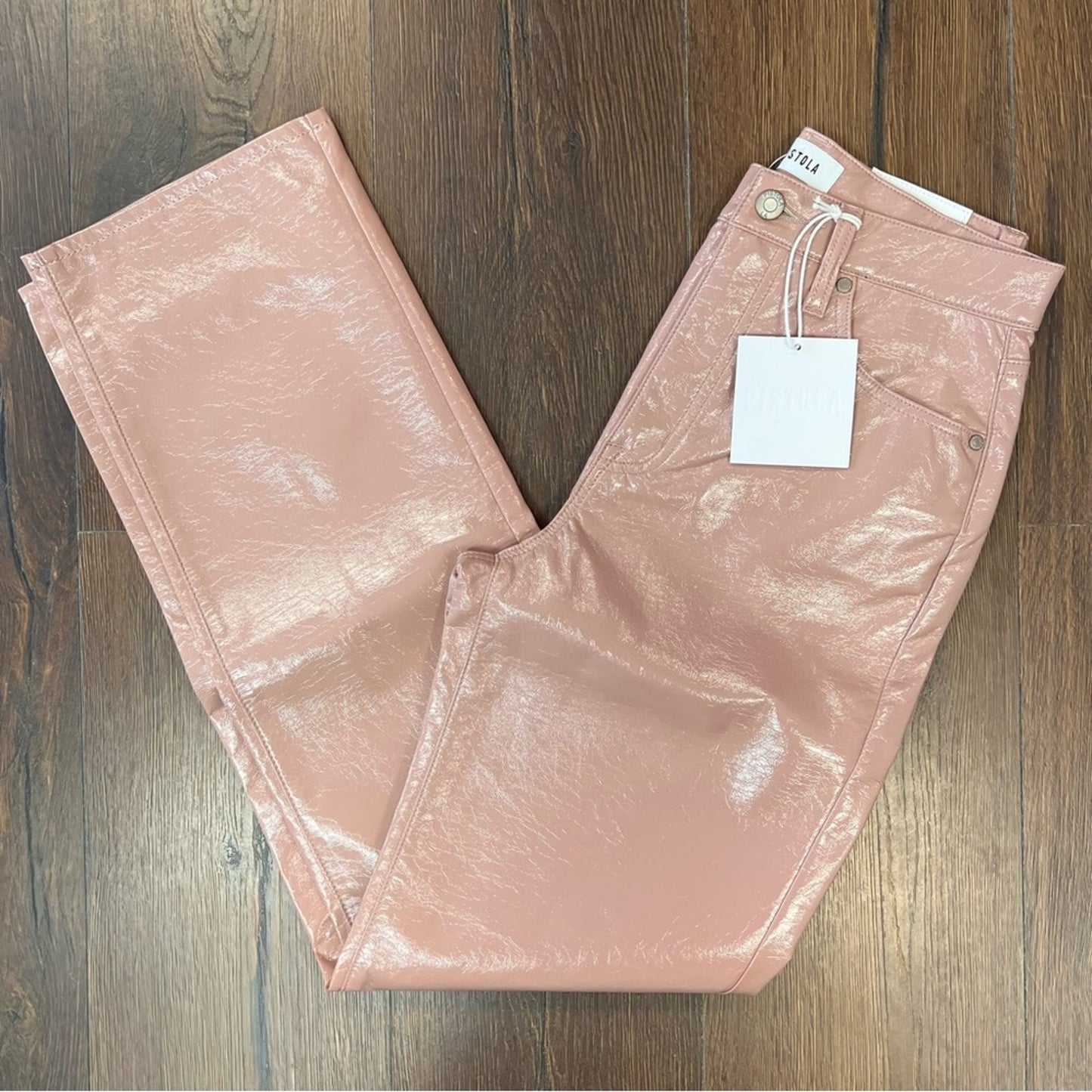 New Pistola Dusty Rose Straight Leg Pant NWT SZ‎ 28