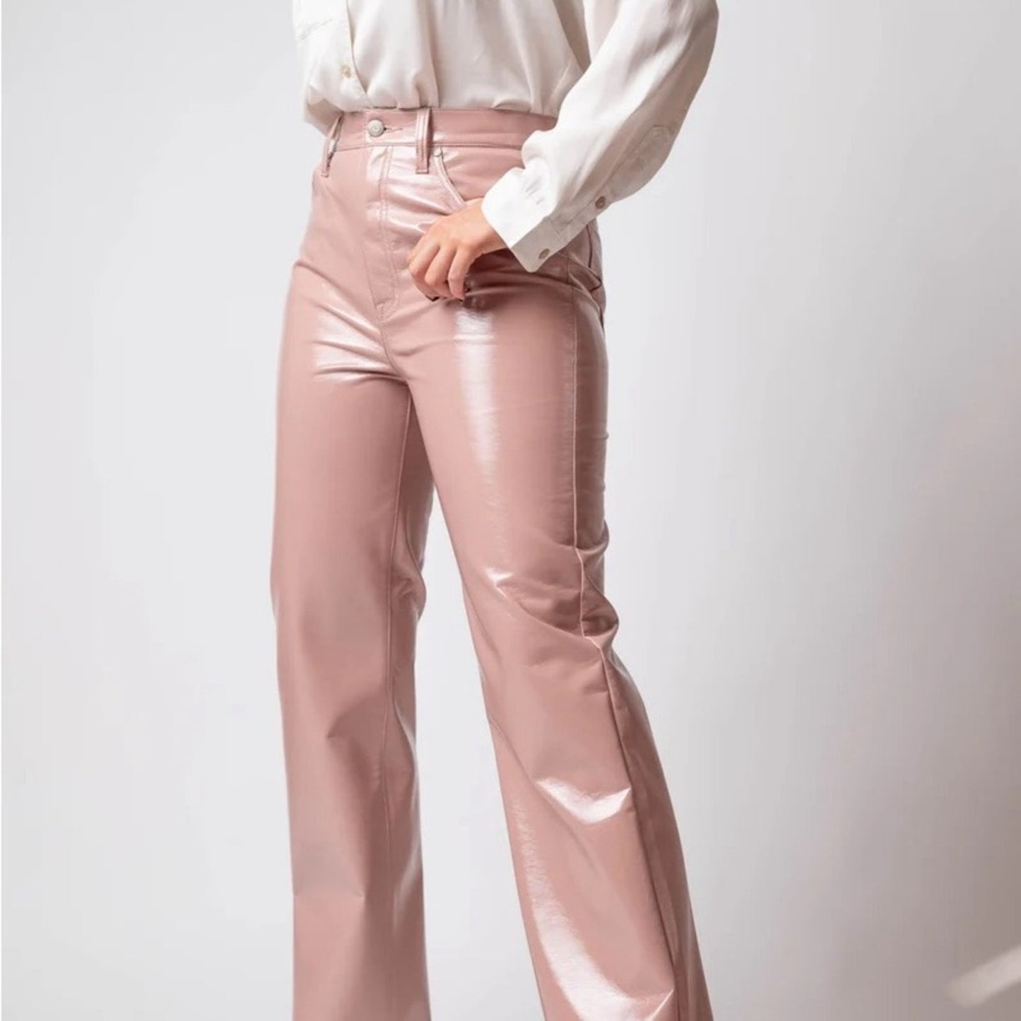 New Pistola Dusty Rose Straight Leg Pant NWT SZ‎ 28