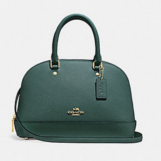 COACH mini sierra satchel in dark teal