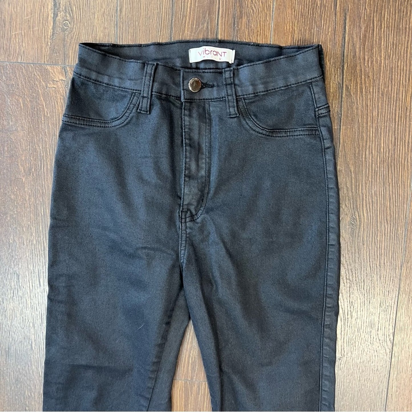 Vibrant MIU black denim, skinny jeans SZ 26/5