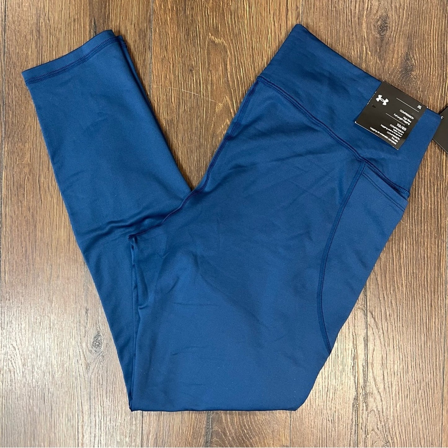 🆕 Under Armour Training Compression Leggings Color Petrol Blue/Fuse Teal SZ XL