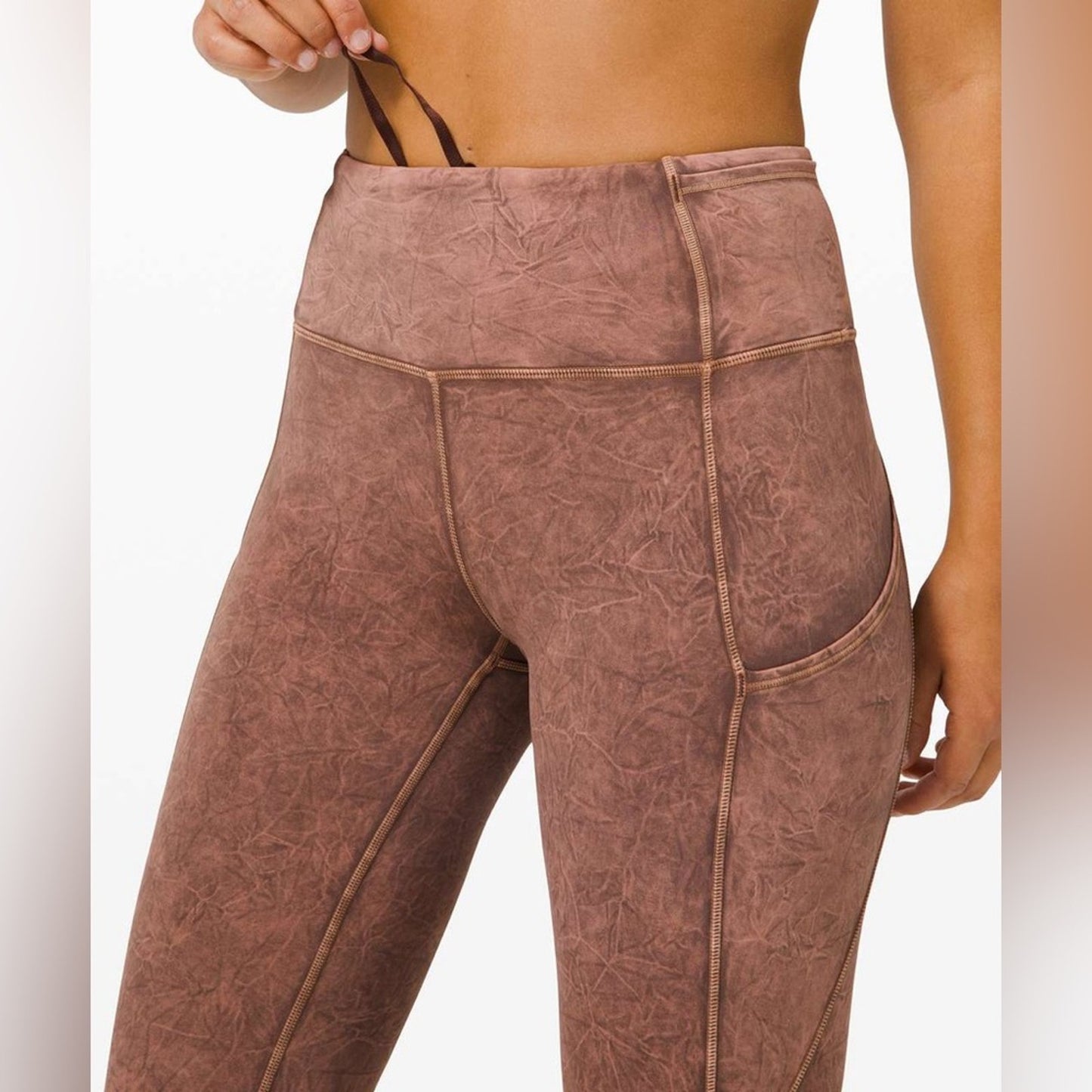 Lululemon fast and free tight II‎ 25” Ice Dye SZ 6