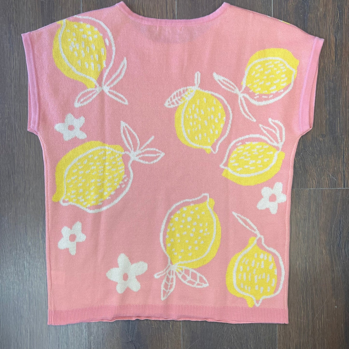 NWOT STACCATO Pink Lemonade Sweater Knit Top SZ LG