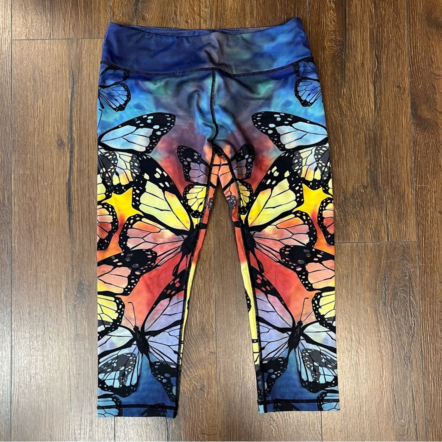 Matymats butterfly workout capris SZ XL