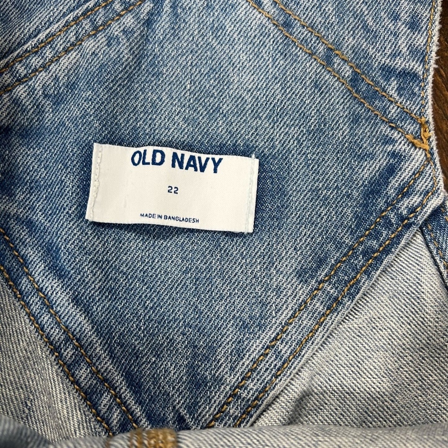Old Navy denim overall SZ 22