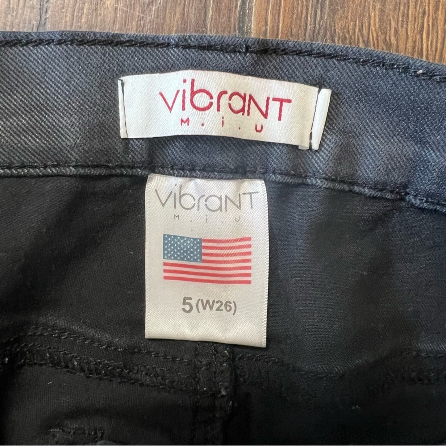 Vibrant MIU black denim, skinny jeans SZ 26/5