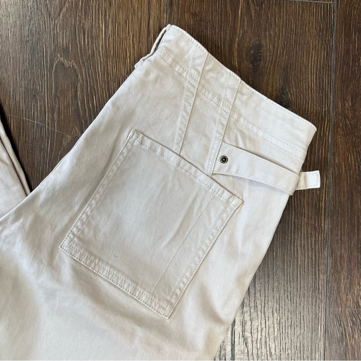 By Anthropologie Cropped Utility Khaki Pants SZ 30/10