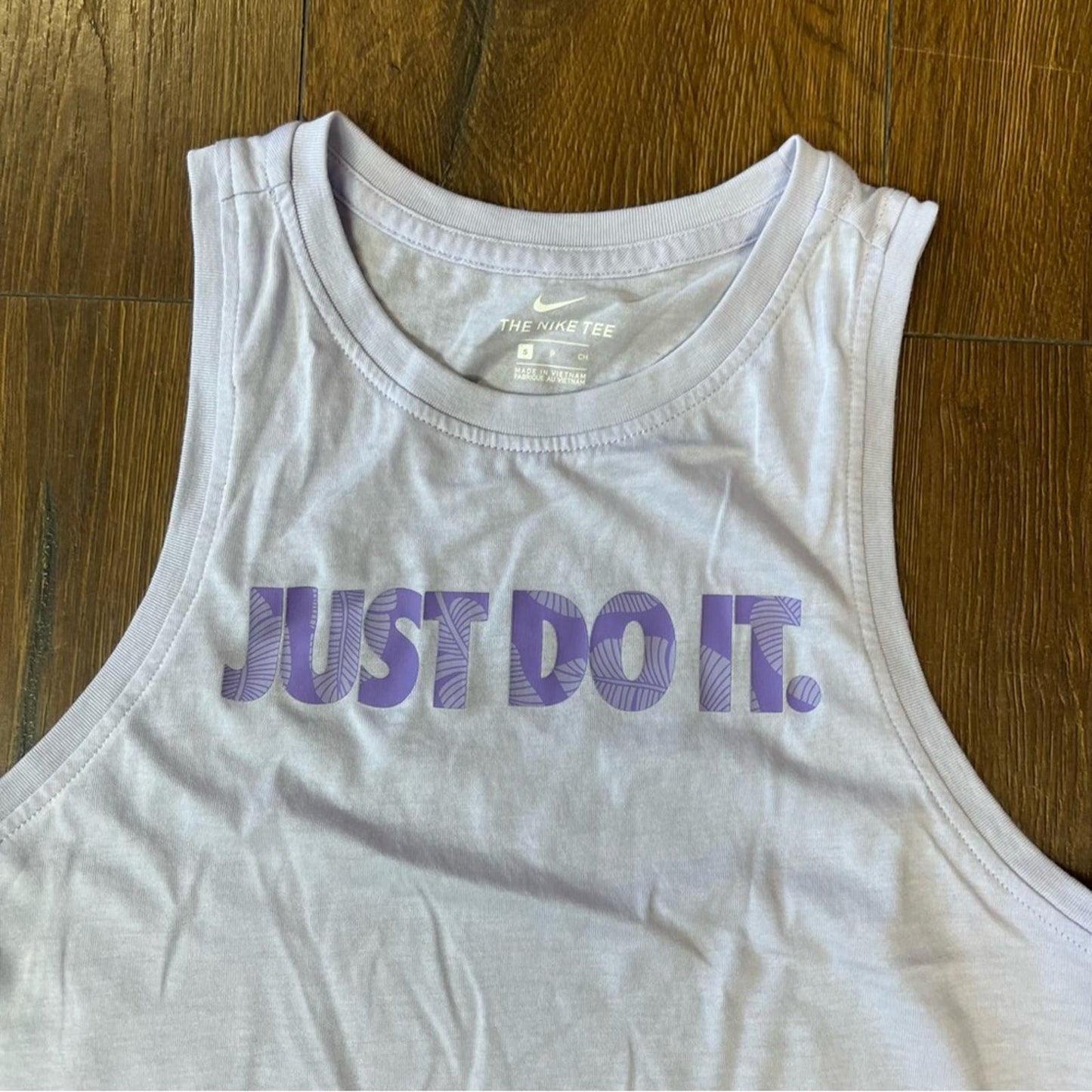 Nike purple cotton blend tank SZ SM