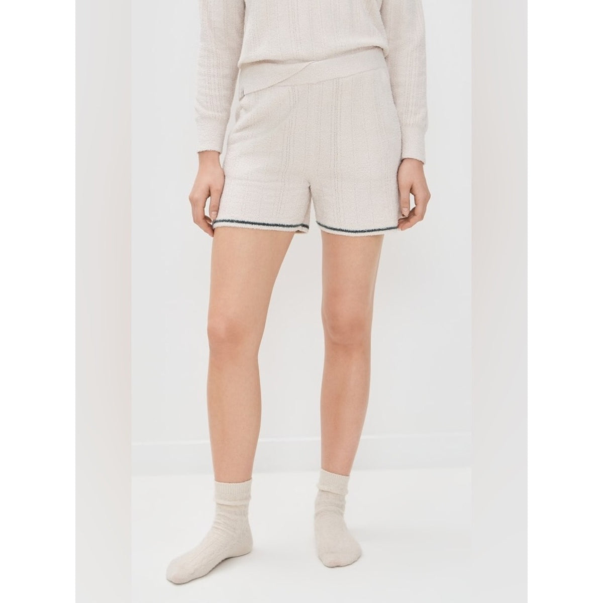 🆕 Barefoot Dreams Cozychic Light Pointelle Shorts SZ XS