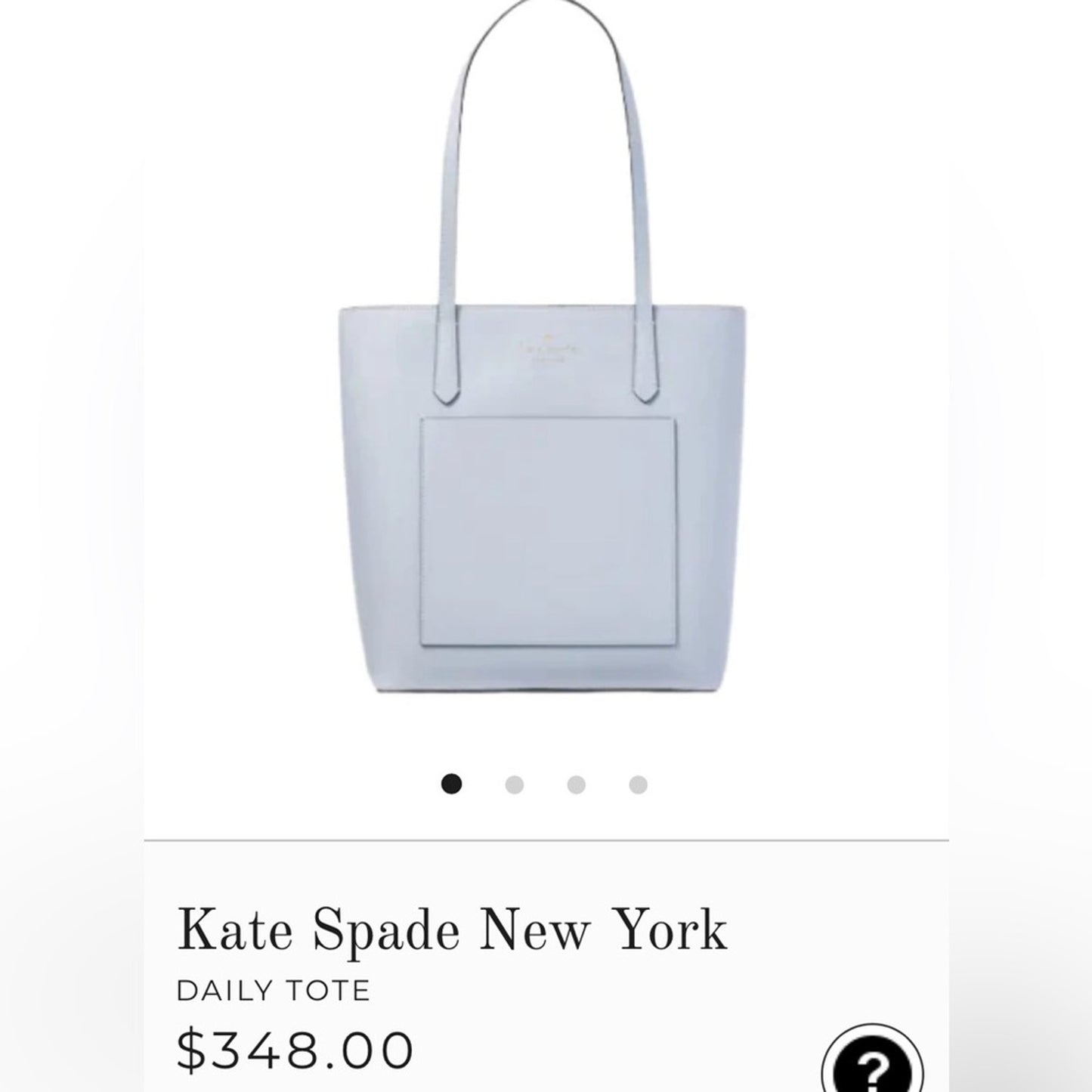 Kate Spade New York daily tote (pale hydrangeas)