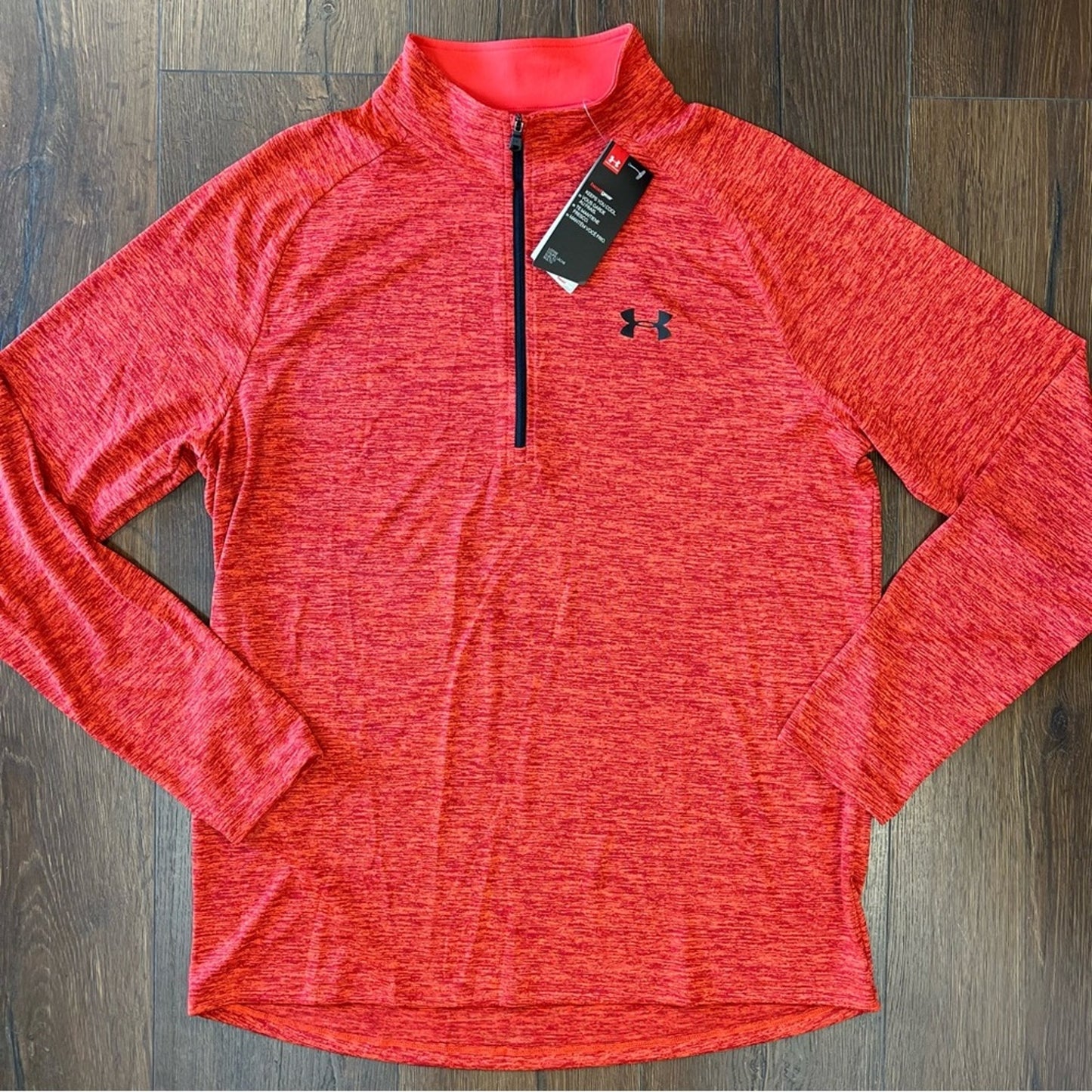 🆕 Men’s Under Armour loose fit half zip shirt SZ LG